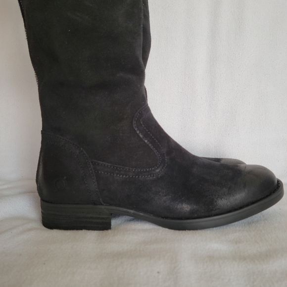 Born Women's Black Suede Borman boots size 6 - Picture 5 of 13